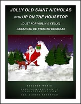 Jolly Old Saint Nicholas with Up On The Housetop (Duet for Violin and Cello) P.O.D. cover